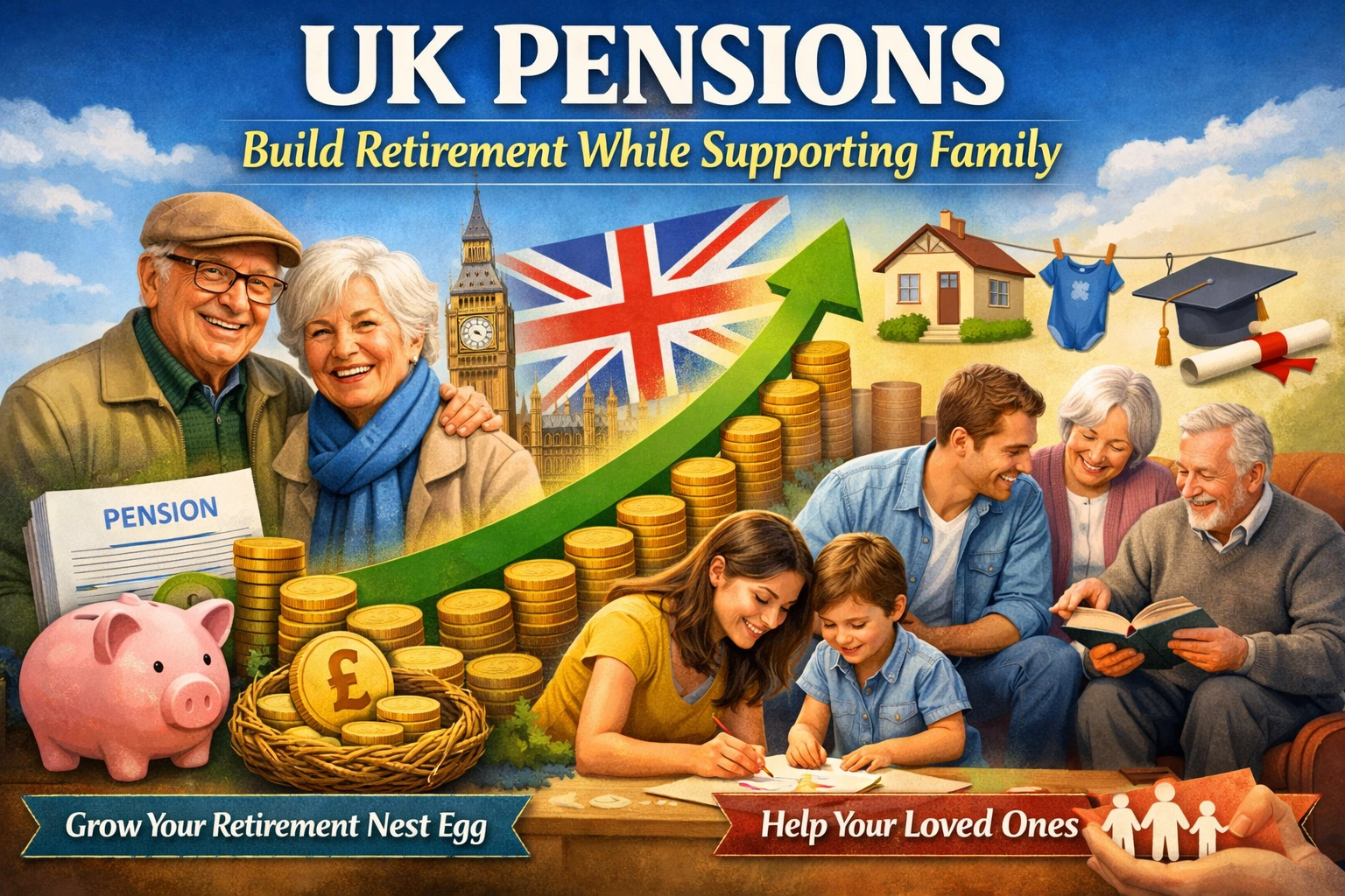 UK Pensions: Build Retirement While Supporting Family