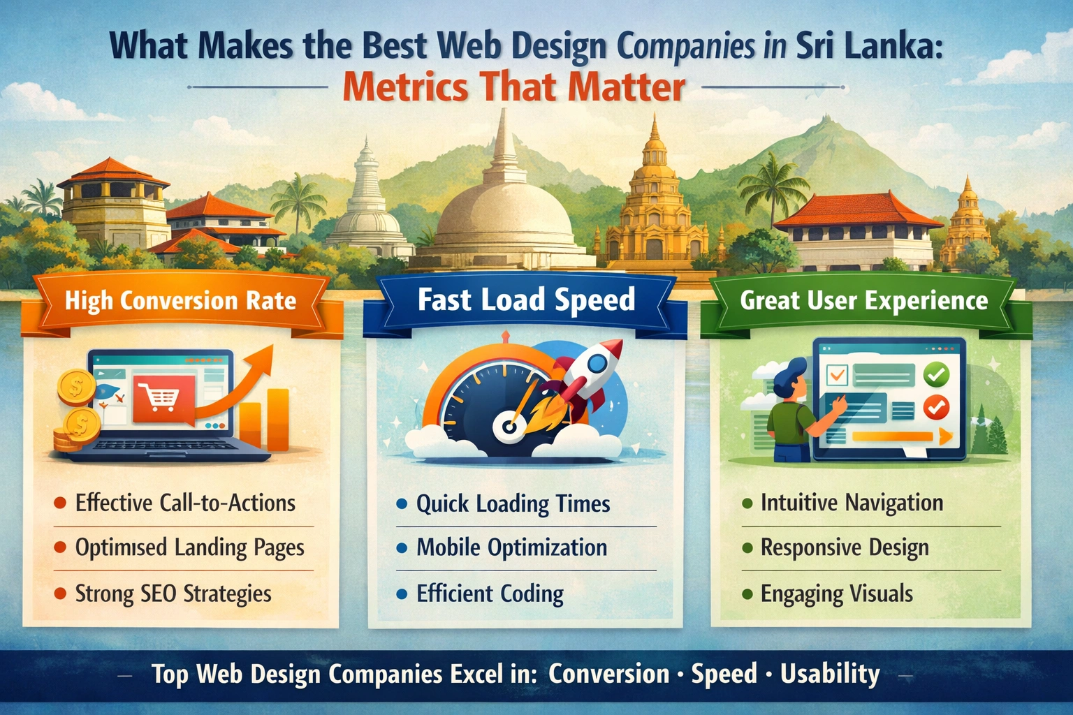 What Makes the Best Web Design Companies in Sri Lanka: Metrics That Matter (Conversion Rate, Load Speed, User Experience)