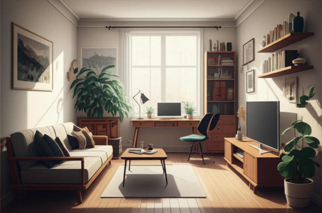 Modern Sri Lankan living room furnished with trending Daraz furniture pieces