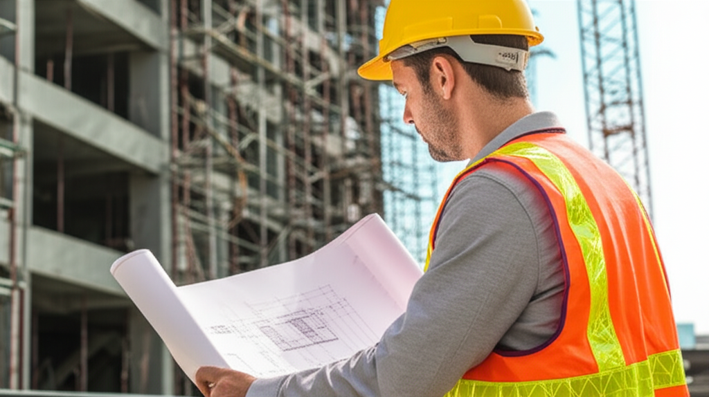 An engineer overseeing a project, symbolizing the skills assessment process for engineering professionals.
