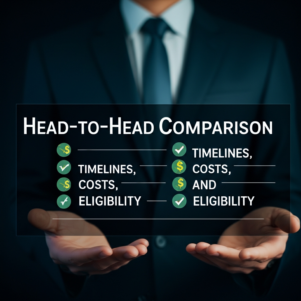A Head-to-Head Comparison: Timelines, Costs, and Eligibility