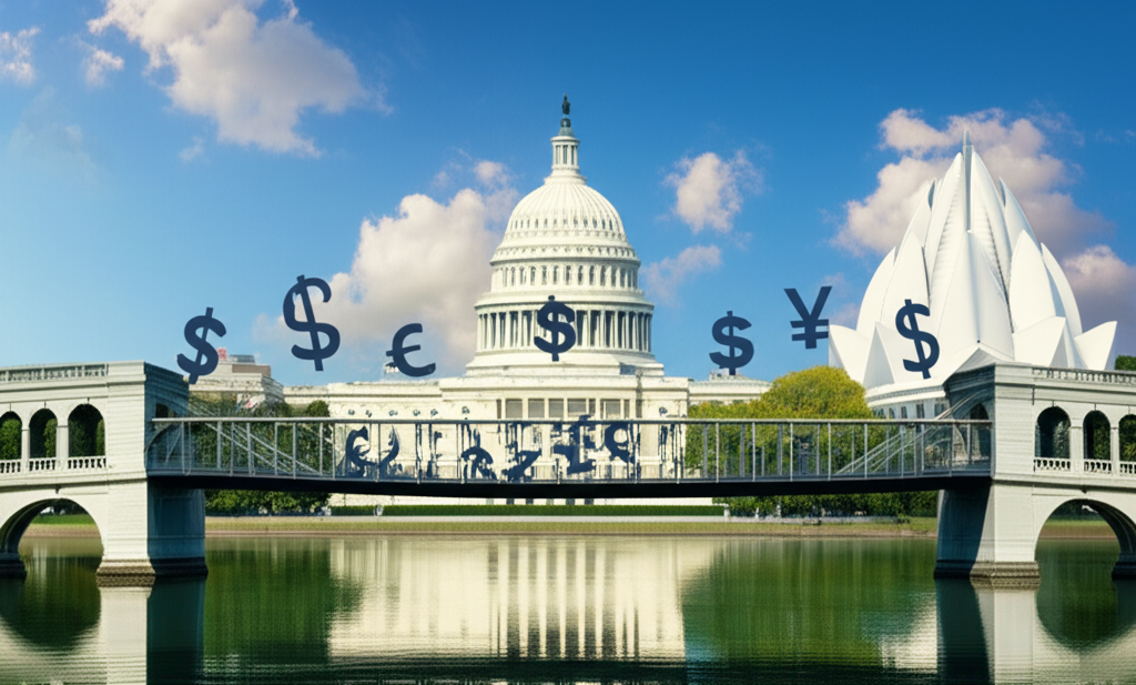 Symbolic image of the U.S.-Sri Lanka tax treaty preventing double taxation.